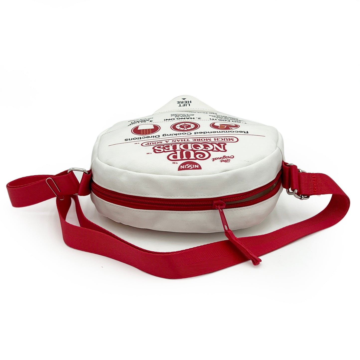 Nissin Cup Noodles 8" Crossbody Bag Off-White