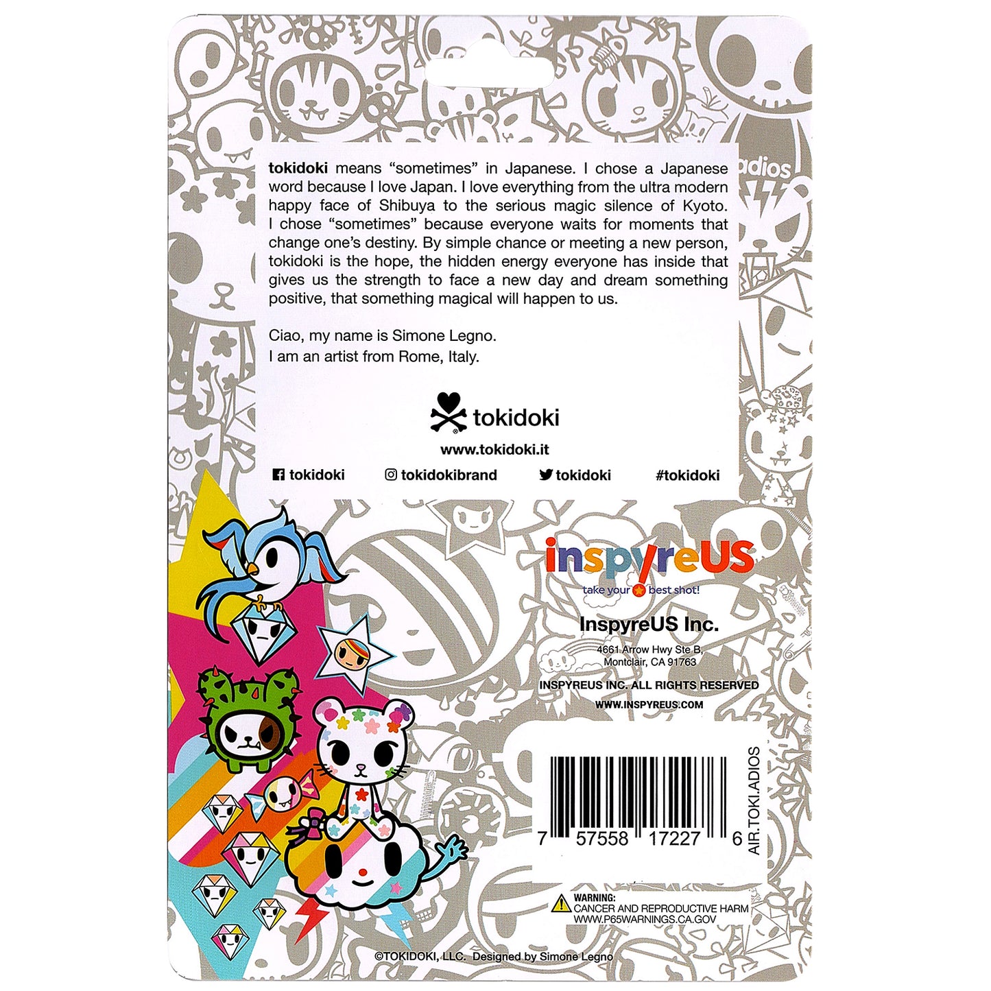 Tokidoki Air Freshener – Adios – Midnight Ice Scent