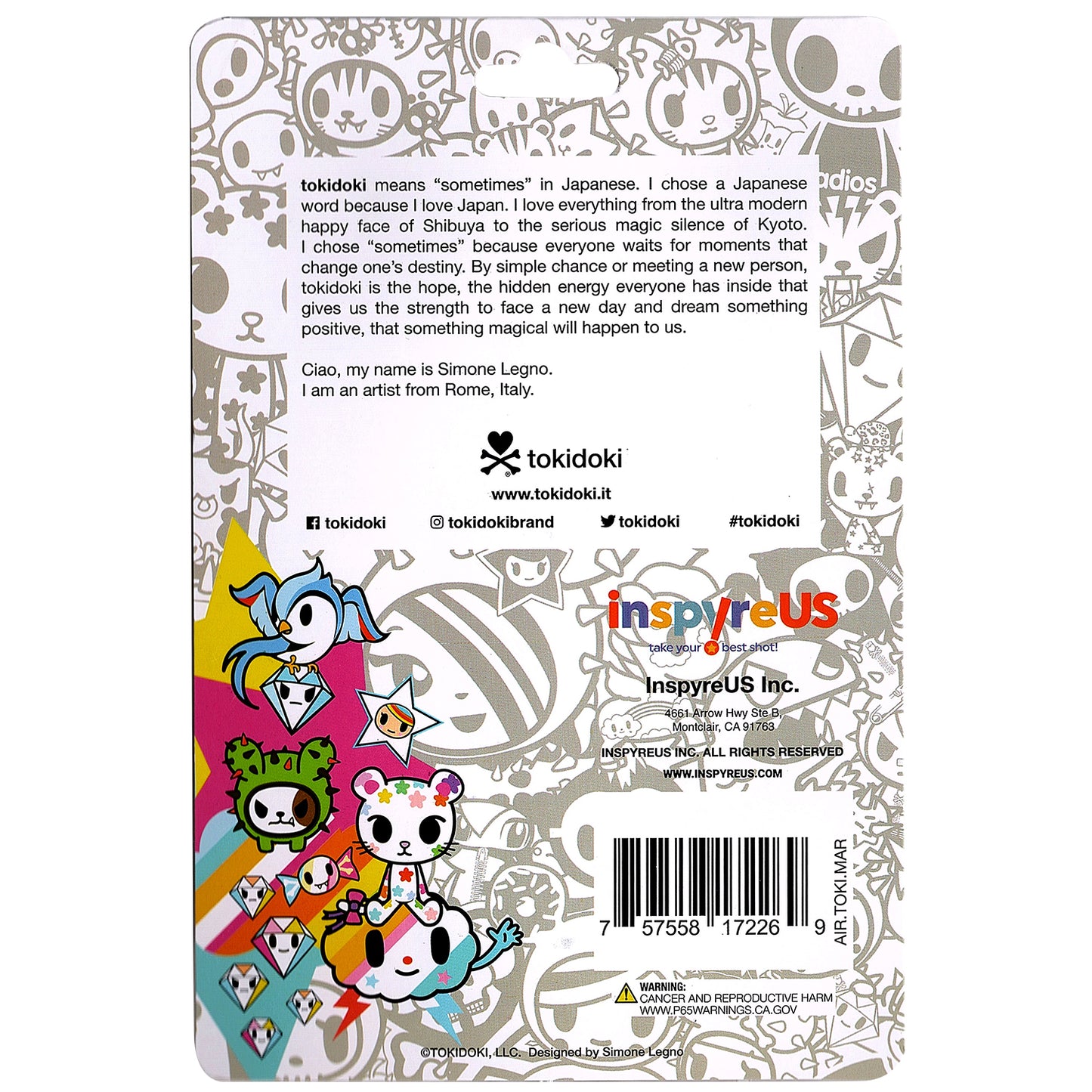 Tokidoki Air Freshener – Marina – New Car Scent