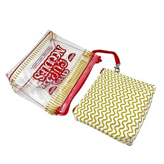 Nissin Cup Noodles 2pc Cosmetic Pouch - Clear