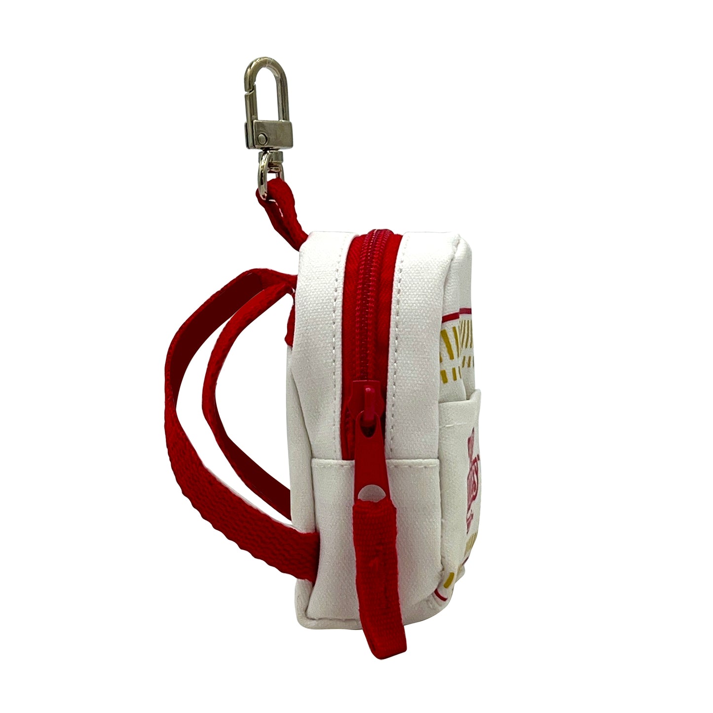 Nissin Cup Noodles Micro Backpack Keyring - White