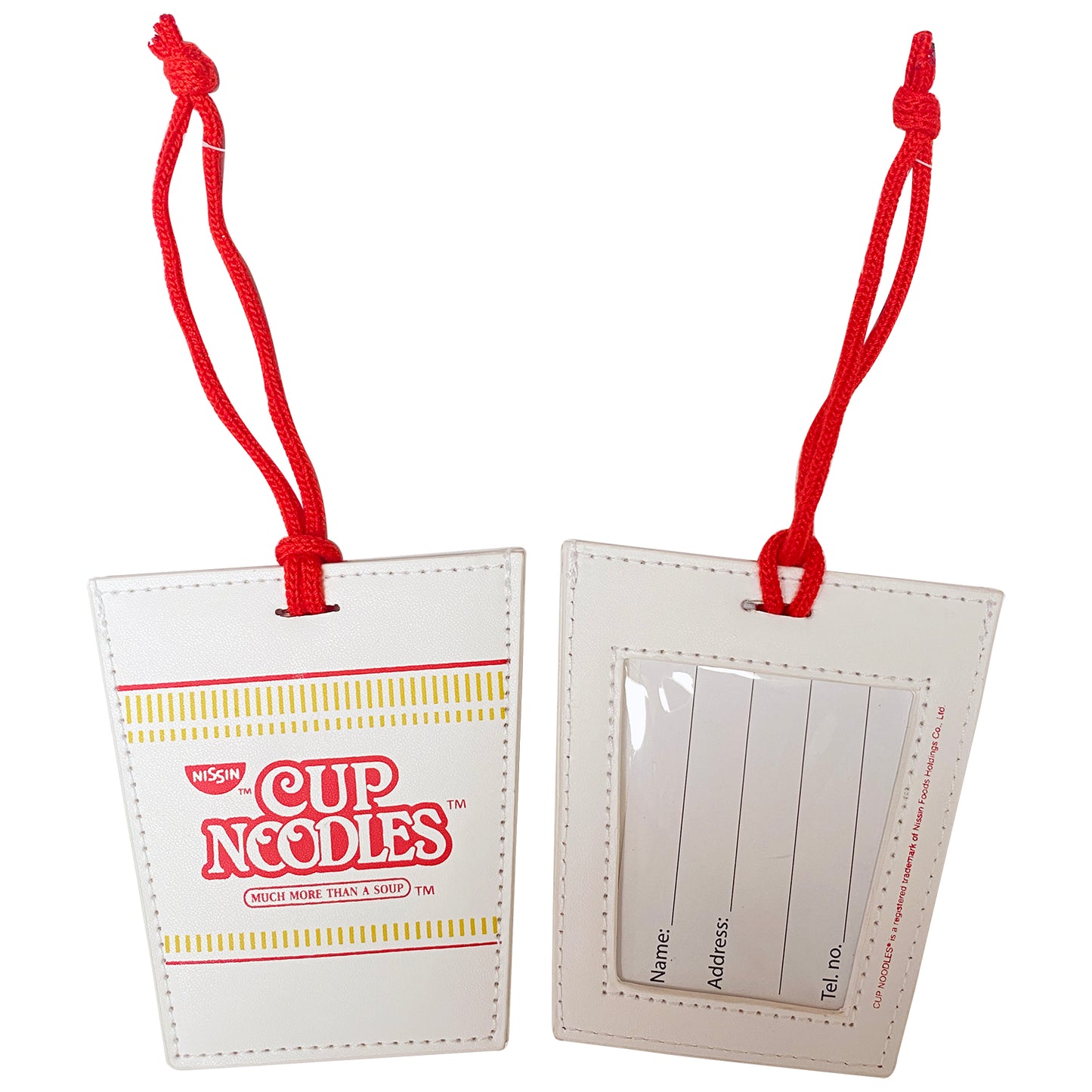 Nissin Cup Noodles Luggage Tag - White