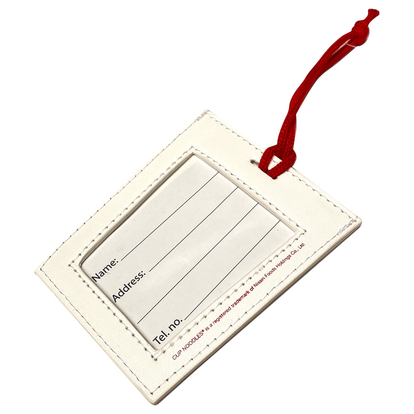 Nissin Cup Noodles Luggage Tag - White